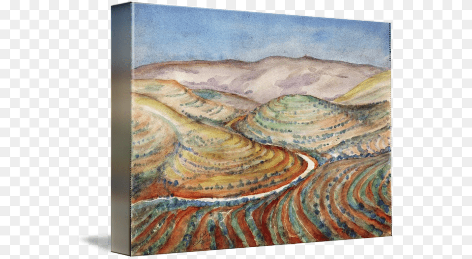 Judean Hills Near Israel Gallery Wrapped Canvas Art Print 16 X 11 Entitled Judean, Painting, Nature, Outdoors, Plateau Free Transparent Png