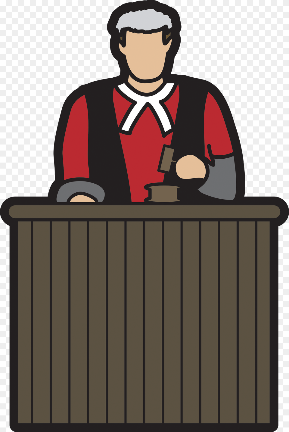 Judge, Furniture, People, Person, Table Free Png Download