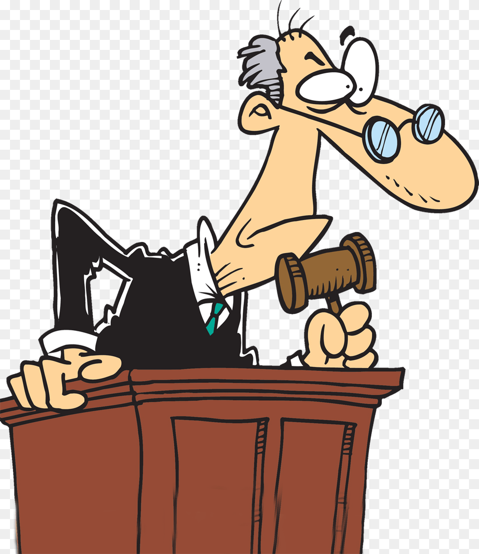 Judge Court Lawyer Clip Art Gavel, Cartoon, Person Png Image