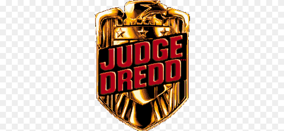 Judge Dredd Judge Dredd Logo, Badge, Symbol, Person, Face Free Png Download
