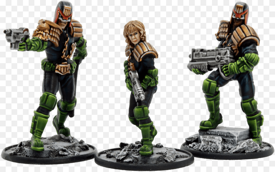 Judge Dredd Miniatures Judge Dredd Miniatures Game, Figurine, Adult, Female, Person Png