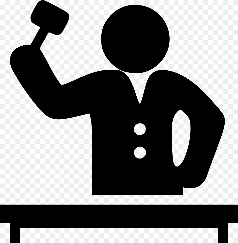 Judge Giving Order Judge Icon, Stencil, Smoke Pipe Free Png Download