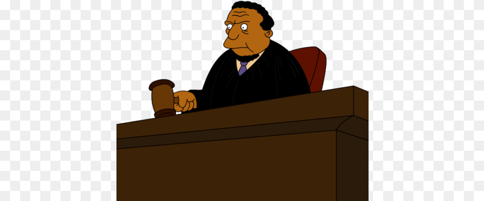 Judge Roy Snyder Judge Simpsons, Jury, Person, Adult, Male Free Png Download