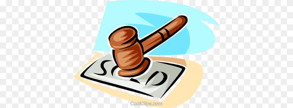 Judges Gavel Royalty Vector Clip Art Illustration, Smoke Pipe, Device Free Png Download