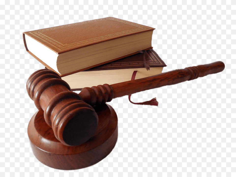 Judges Hammer And Law Books, Device, Smoke Pipe, Tool Free Png Download