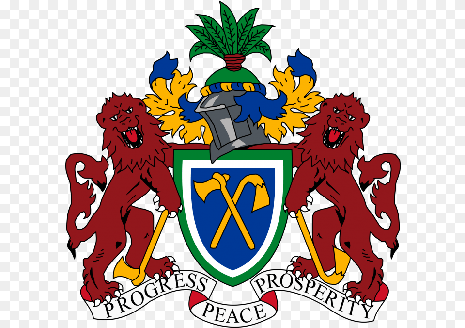 Judiciary Of The Gambia Coat Of Arms Of The Gambia, Emblem, Symbol, Animal, Lion Free Png