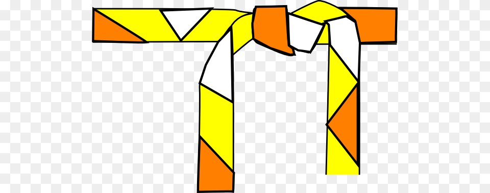 Judo Belt Orange White Yellow Clip Art, Accessories, Formal Wear, Tie, Fence Free Png