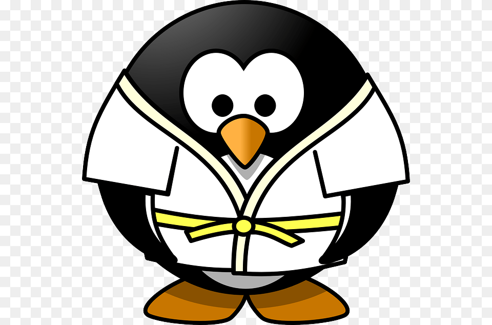 Judo Penguin Sports Tux Judo Penguin, Clothing, Hardhat, Helmet, Animal Png