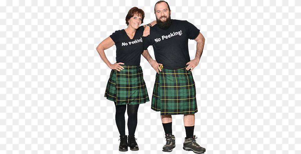 Judy Briggs Was Men In Kilts First Female Owner Men And Women In Kilts, Clothing, Tartan, Skirt, Kilt Png Image