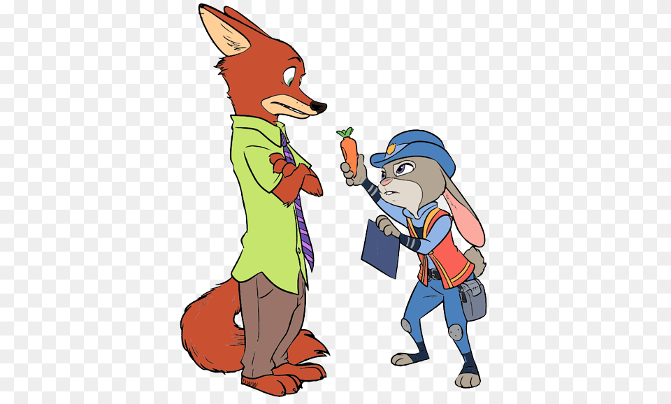 Judy Hopps And Nick Wilde Zootopia Nick Wilde Judy Hopps, Book, Comics, Publication, Baby Png Image