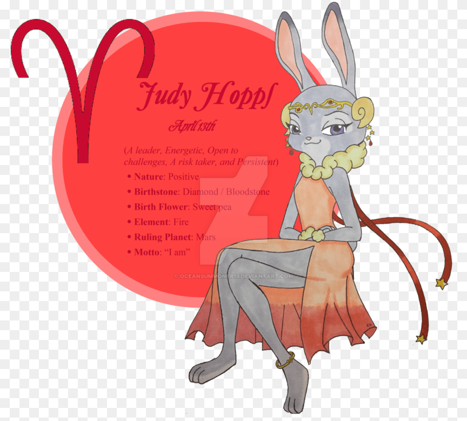 Judy Hopps As Aries I Gave Her The Birthday April Nick, Book, Comics, Publication, Baby Free Transparent Png