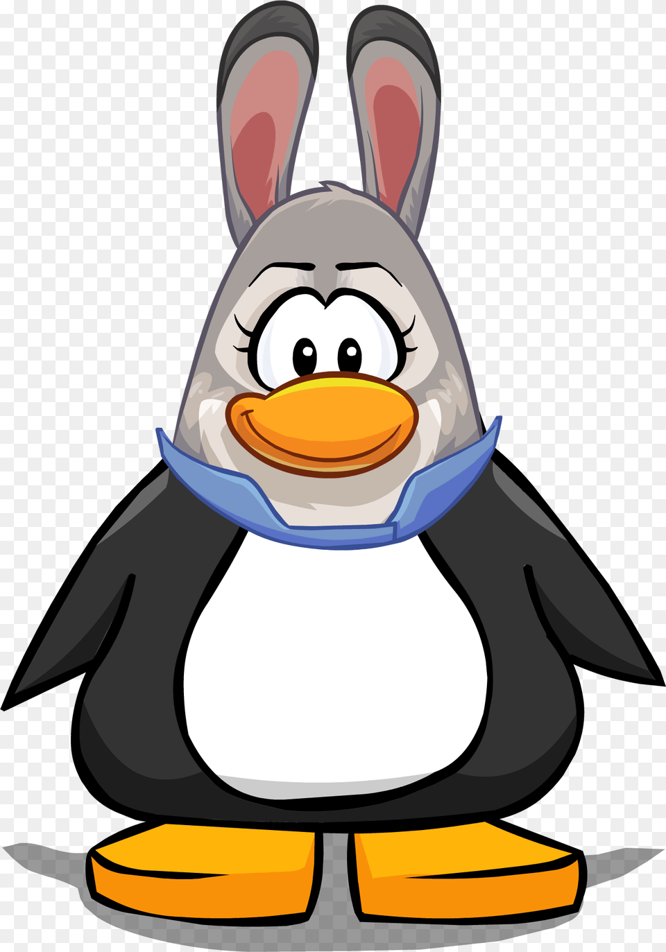 Judy Hopps Mask On A Player Card Black Penguin Blue Hoodie Club Penguin, Animal, Fish, Sea Life, Shark Free Png Download