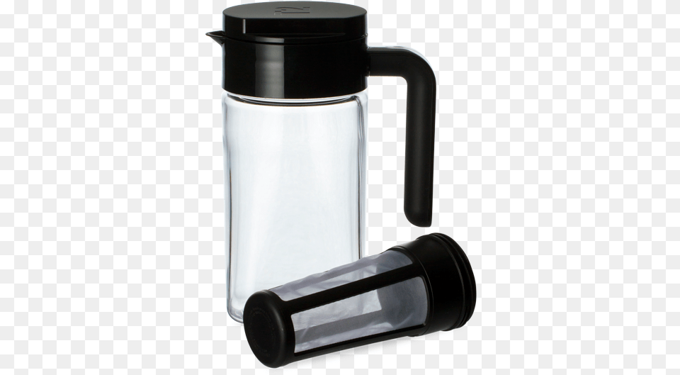 Jug A Lot Black Small Water Bottle, Jar, Shaker, Water Jug Free Transparent Png