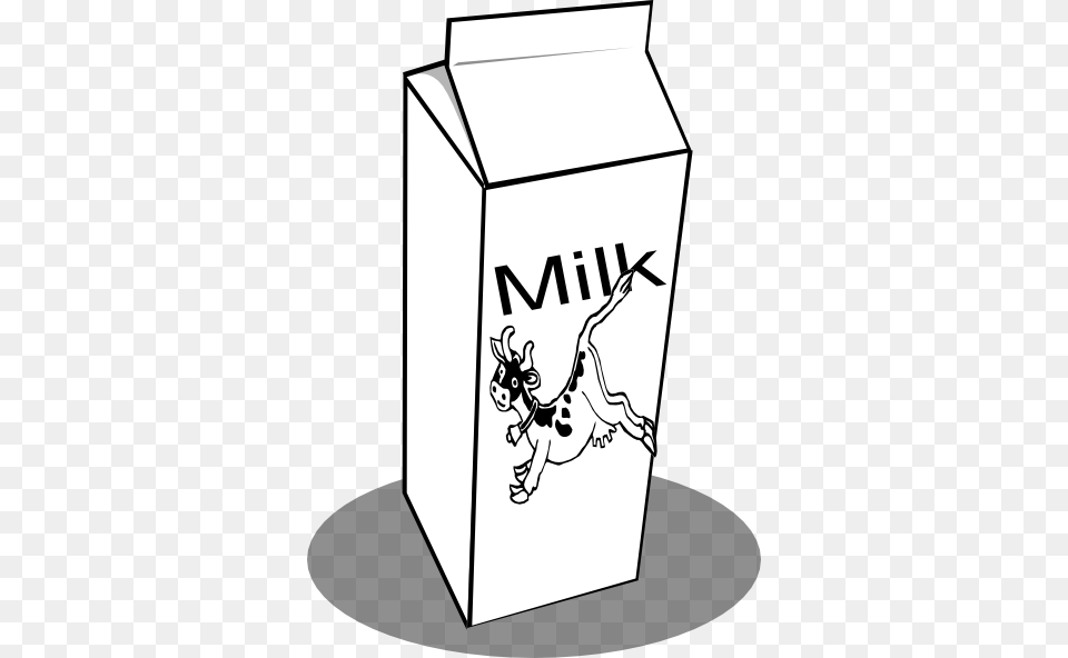 Jug Clipart Black And White Milk Carton Clip Art, Box, Beverage, Cardboard, Stencil Png