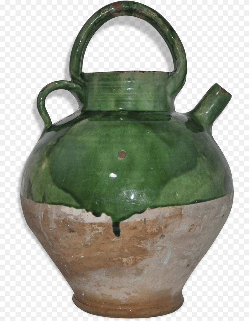 Jug In Glazed Old Water Pitcher Southern France Chevrette Earthenware, Pottery, Jar, Cookware, Pot Png