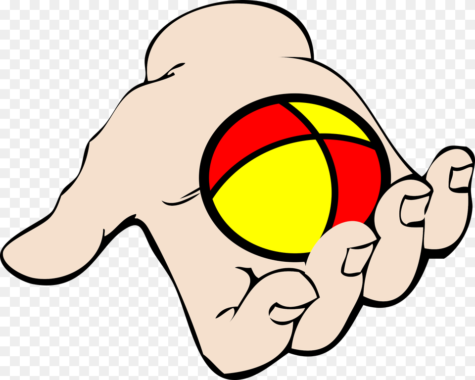 Juggling Ball Big Image Ball In Hand Clipart, Body Part, Finger, Person, Sport Png