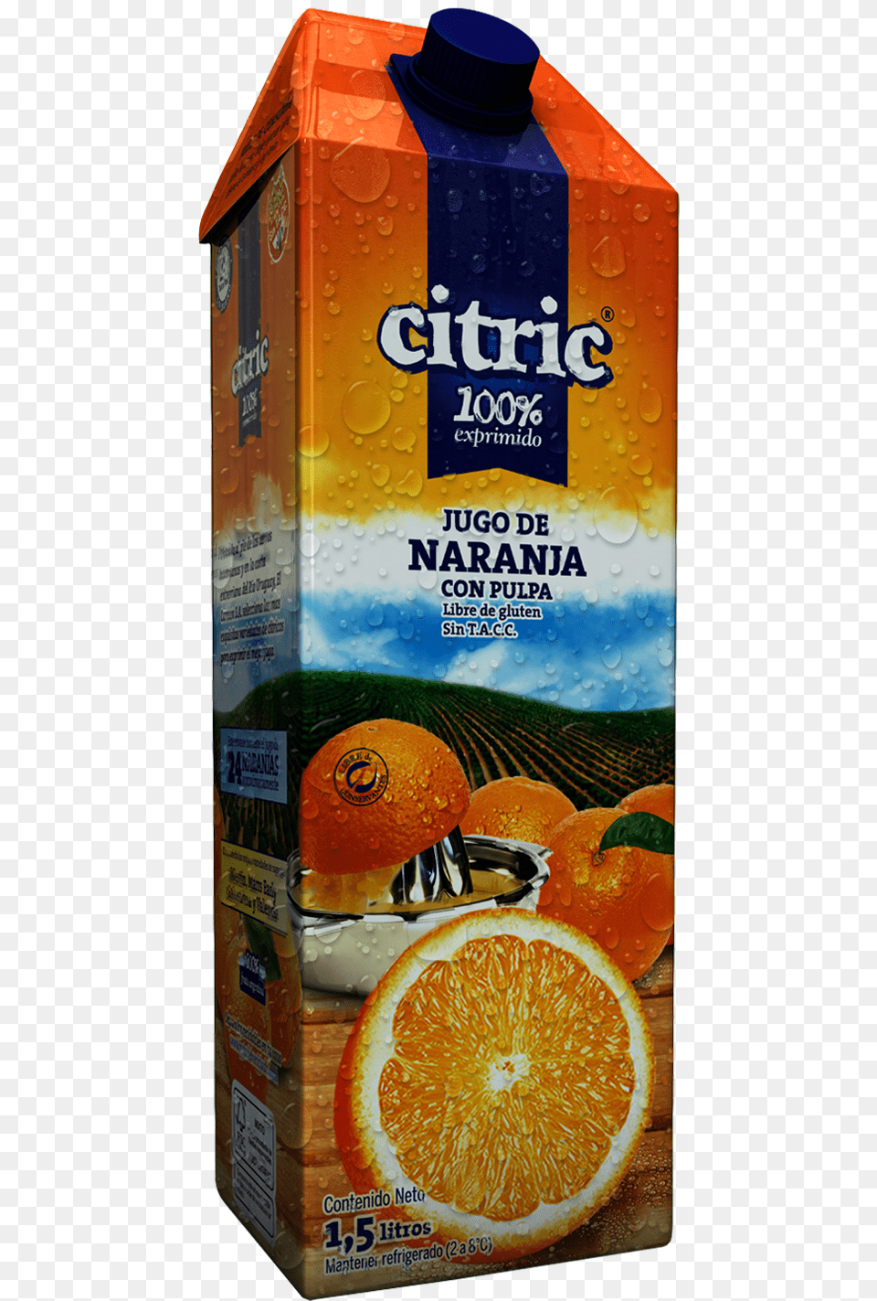 Jugo Citric 100 Naranja Citric, Beverage, Juice, Citrus Fruit, Food Png Image