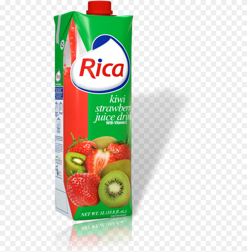 Jugo De Kiwi Fresa Rica 1 Lt Con Vitamina C Rica Juice Fruit Punch, Food, Plant, Produce, Berry Png