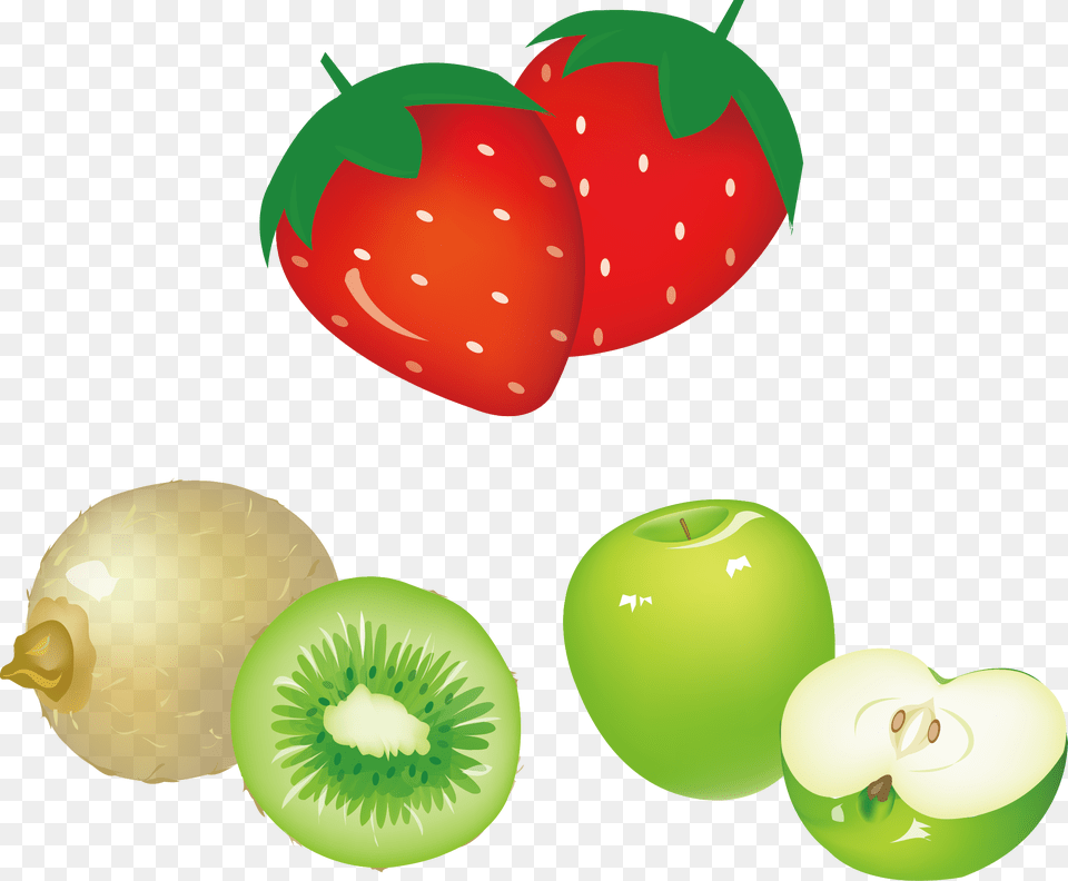 Juice Apple Fruit Food Vector, Berry, Plant, Produce, Strawberry Png Image