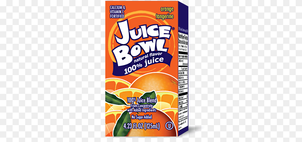 Juice Bowl Orange Tangerine Juice Bowl, Advertisement, Food, Fruit, Plant Free Transparent Png