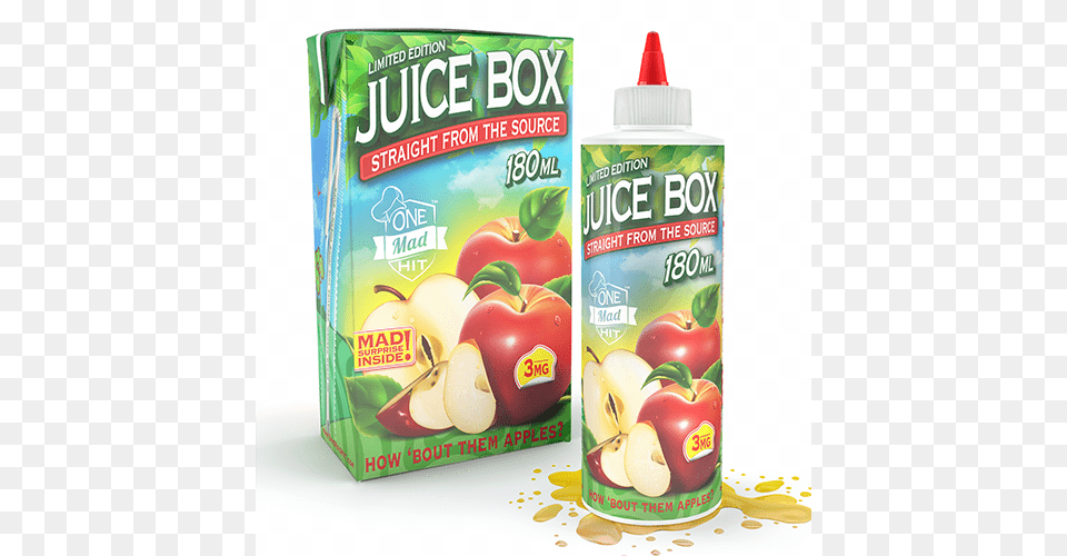 Juice Box Liquid Nicotine, Beverage, Apple, Food, Fruit Free Transparent Png