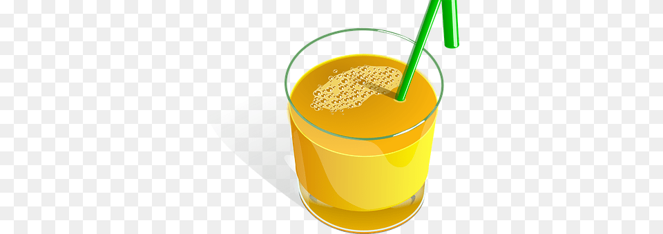 Juice Orange Fruits Straw Green Glass Drin Glass Of Juice, Beverage, Orange Juice, Smoothie Free Transparent Png