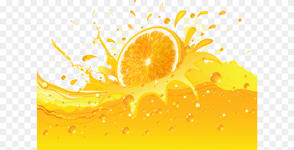 Juice Splash Vector, Citrus Fruit, Food, Fruit, Plant Free Transparent Png