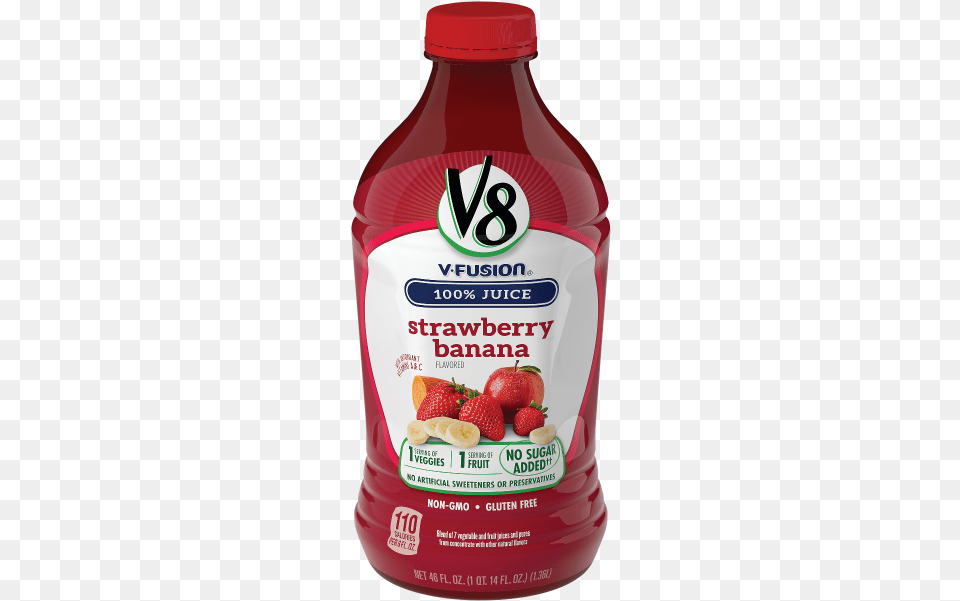 Juice Strawberry Banana, Food, Ketchup, Berry, Fruit Png Image
