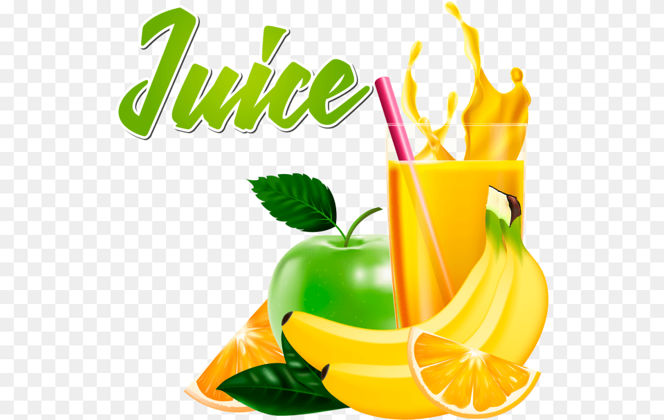 Juice Vector Splashing Fruit Juice Glass, Beverage, Orange Juice Free Png