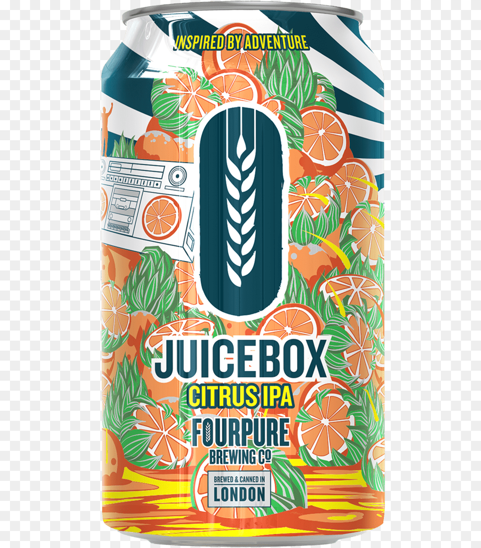 Juicebox 330ml Thumbnail Fourpure Juicebox Citrus Ipa 330ml Can, Tin Free Png