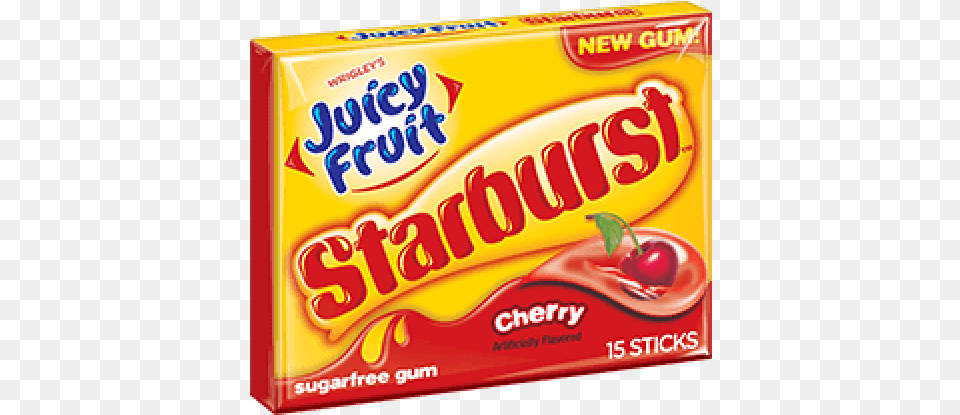Juicy Fruit Starburst Cherry Starburst Candy, Gum, Food, Ketchup Png Image