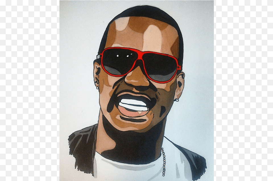 Juicy J Pop Art, Accessories, Person, Man, Male Png Image