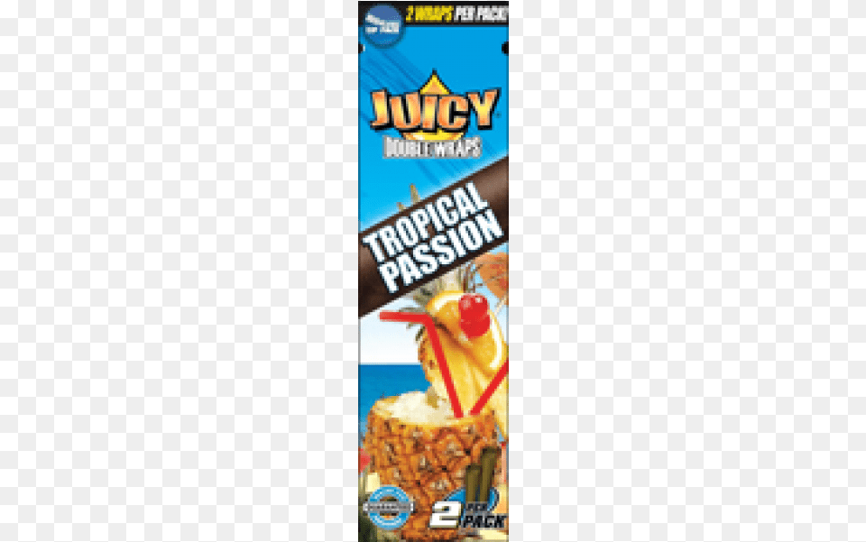 Juicy Jay Blunts Tropical Passion Juicy Blunt Wraps, Advertisement, Food, Fruit, Pineapple Free Transparent Png
