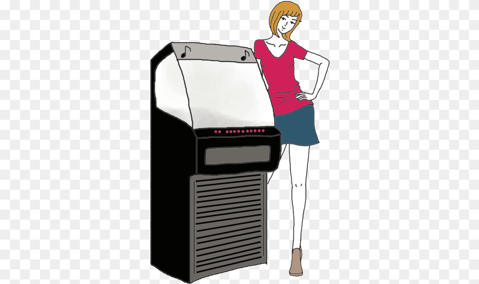 Juke Box Cartoon, Adult, Female, Person, Woman Free Transparent Png