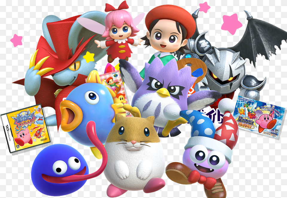 Jul Kirby Star Allies Rick, Doll, Toy, Face, Head Png