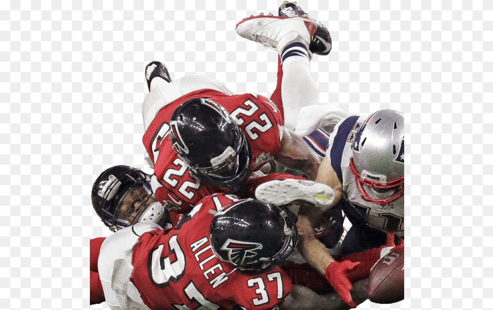 Julian Edelman Keeps It Off The Turf In Sb Li Julian Edelman Catch Falcons, Person, People, Helmet, Sport Free Png