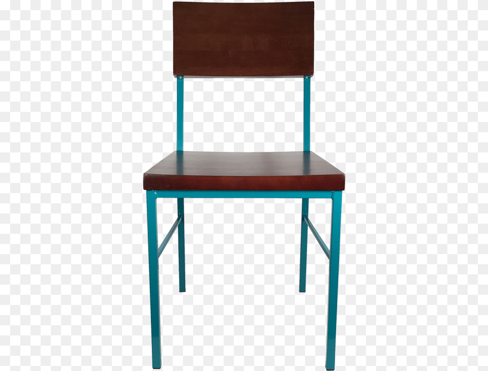 Julian Metal Dining Chair Front View 2 Chair, Desk, Furniture, Table, Wood Free Png Download