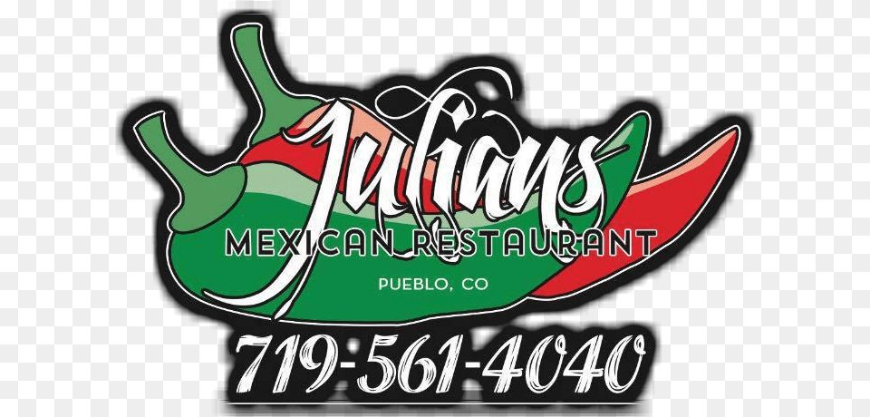 Julians Mexican Restaurant Clipart Language, Advertisement, Logo, Dynamite, Weapon Png Image