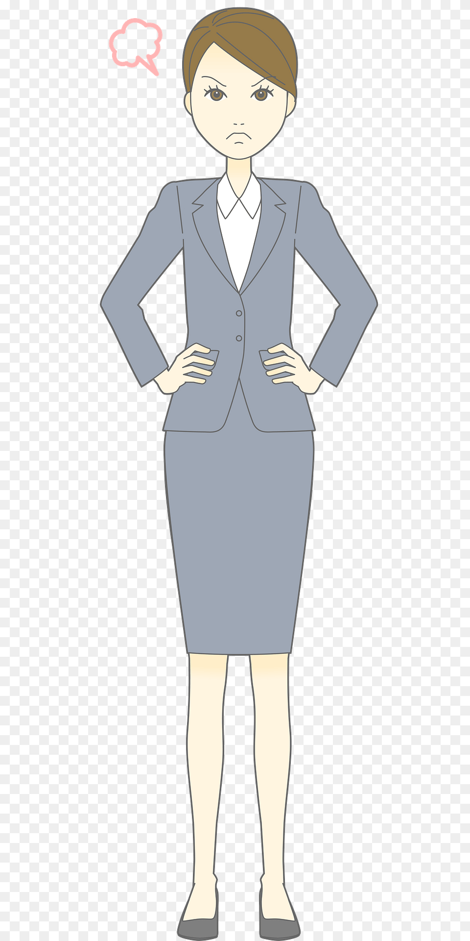 Julie Businesswoman Is Angry Clipart, Formal Wear, Suit, Clothing, Person Free Transparent Png