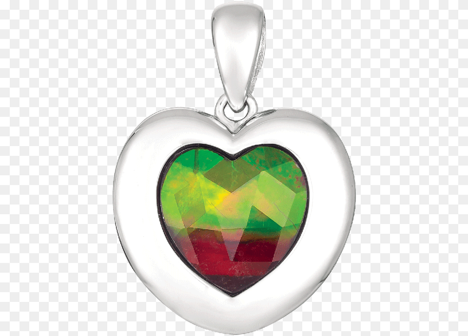 Juliet Sterling Silver Heart Pendant By Korite Ammolite Locket, Accessories, Gemstone, Jewelry, Ornament Free Png Download