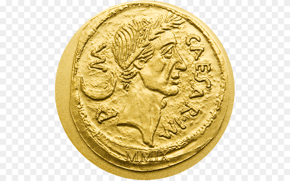 Julius Caesar Cit Coin Invest Trust Ag B, Gold, Face, Head, Person Png Image