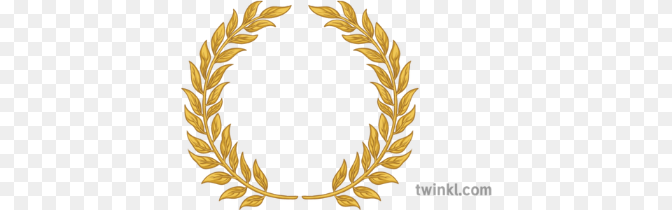 Julius Caesar Crown Laurel Wreath Decorative, Emblem, Symbol, Gold, Plant Free Transparent Png