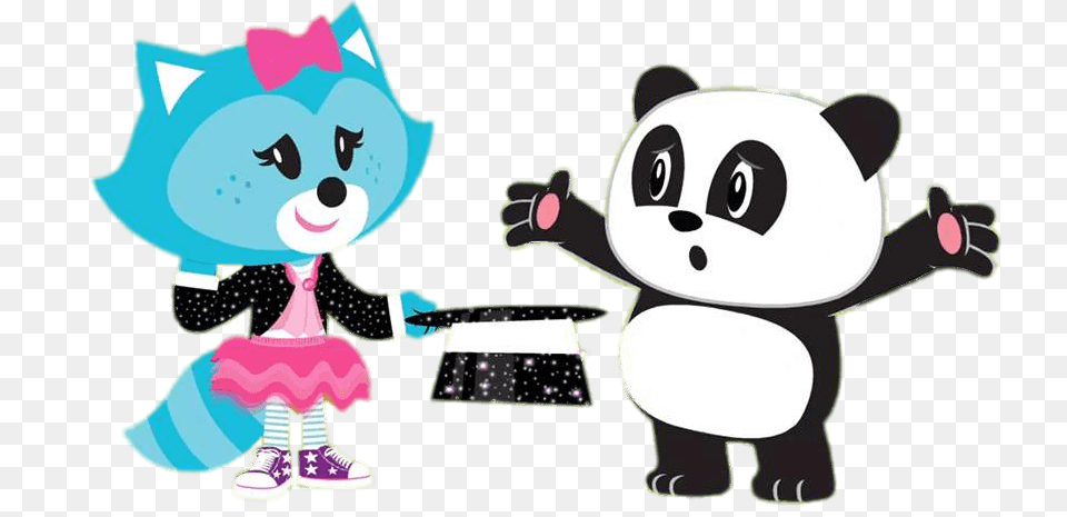 Julius Jr Sheree And Ping Doing Magic Trick, Animal, Bear, Giant Panda, Mammal Free Transparent Png