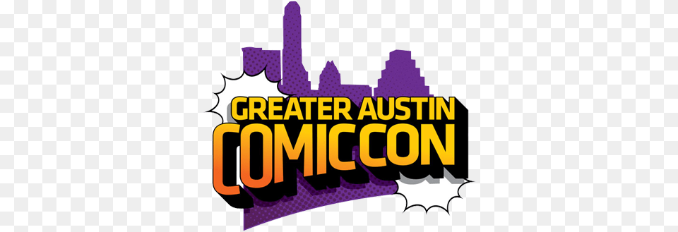 July 2019 Ravenwood Bulletin Greater Austin Comic Con Logo, Purple, Dynamite, Weapon Free Png