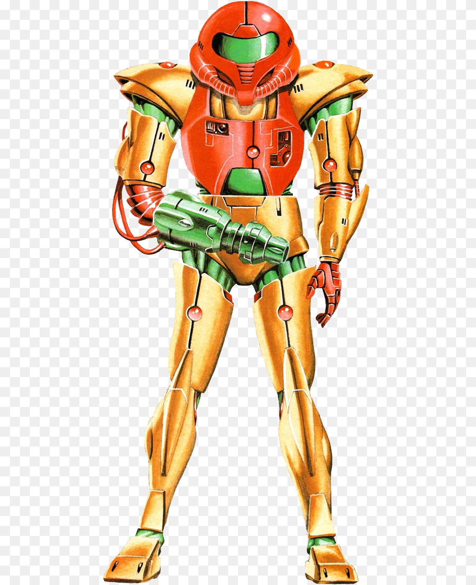 July 21 2017 Daniel Jimnez Wall Metroid 1 Power Suit, Robot, Adult, Female, Person Free Png