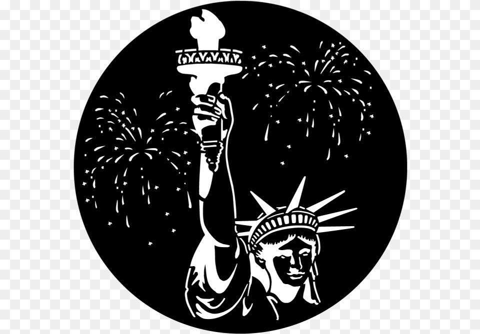 July 4th Statue Of Liberty Apollo Gobo Set Statue Of Liberty Steel Ms, Light, Face, Head, Person Free Transparent Png