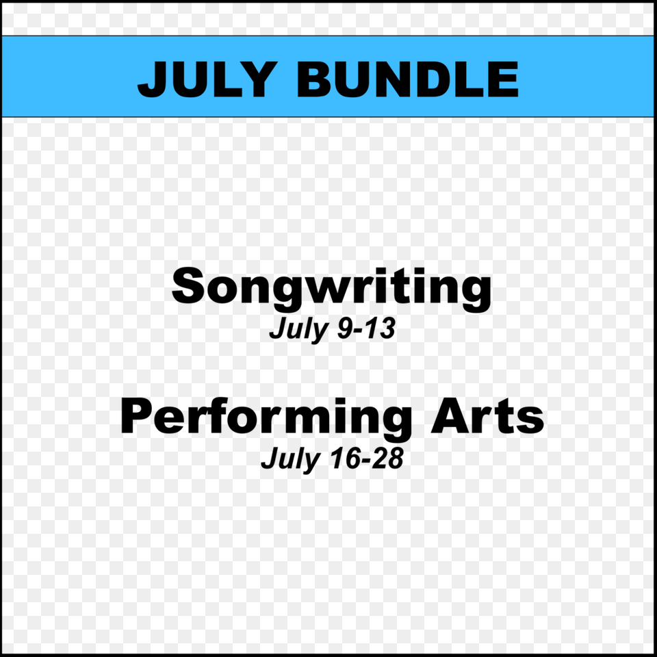 July Bundle, Text Png