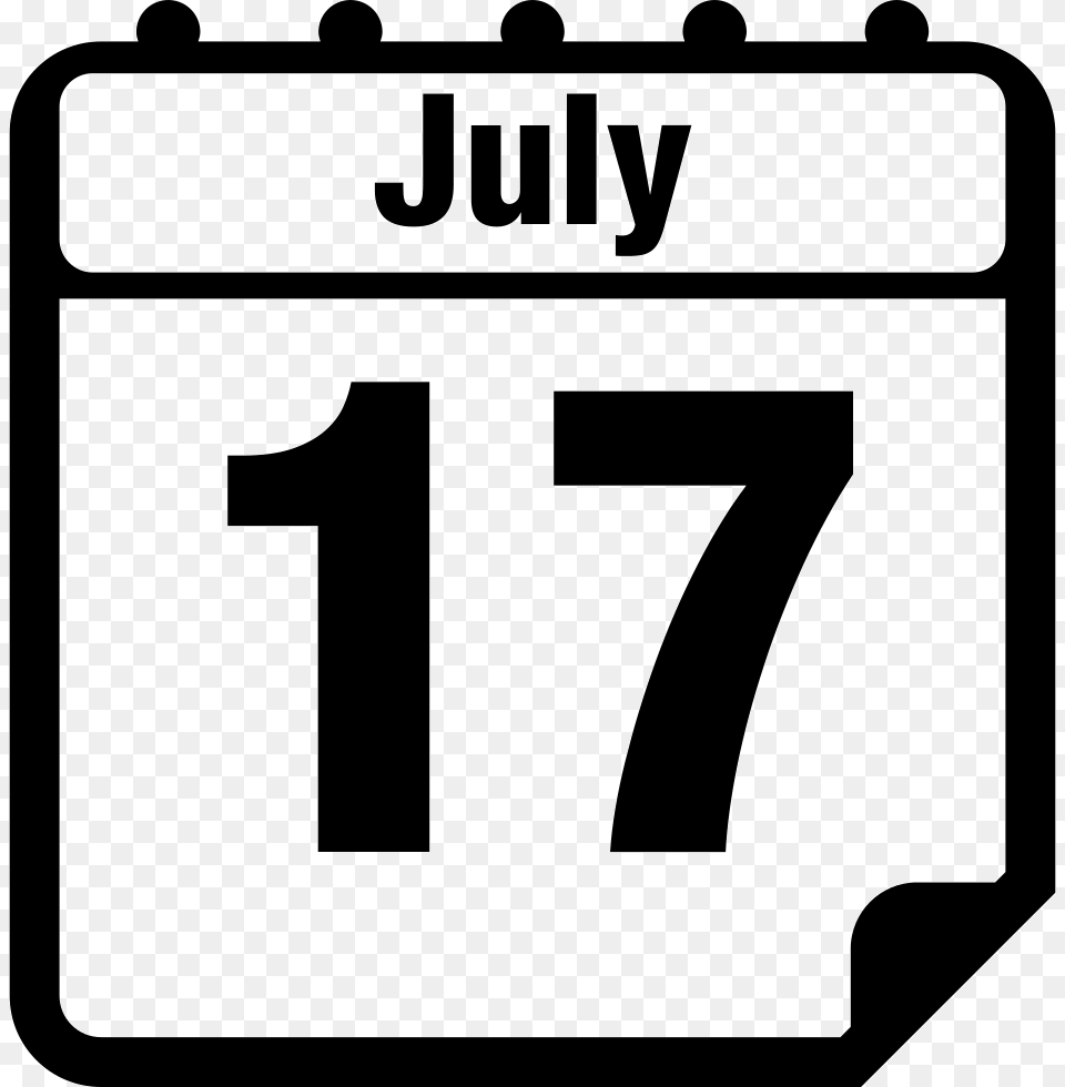 July Calendar, Text, Number, Symbol, Gas Pump Png Image