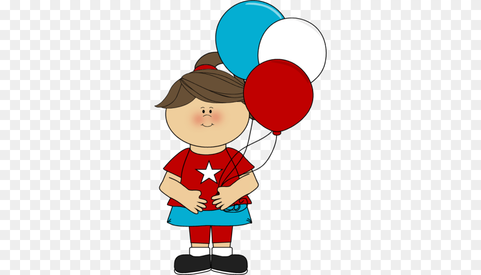 July Fourth Clip Art, Balloon, Baby, Person, People Png