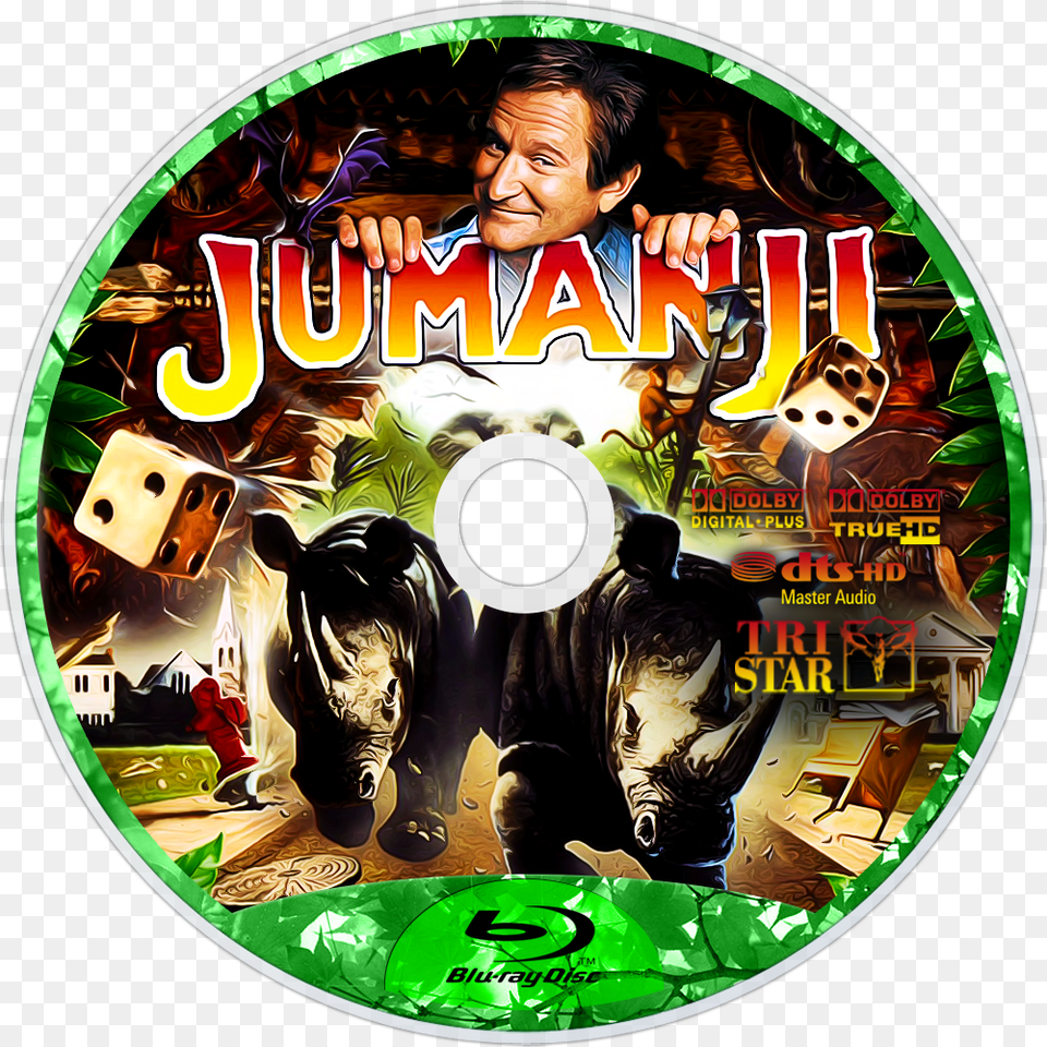 Jumanji, Disk, Dvd, Adult, Person Free Png